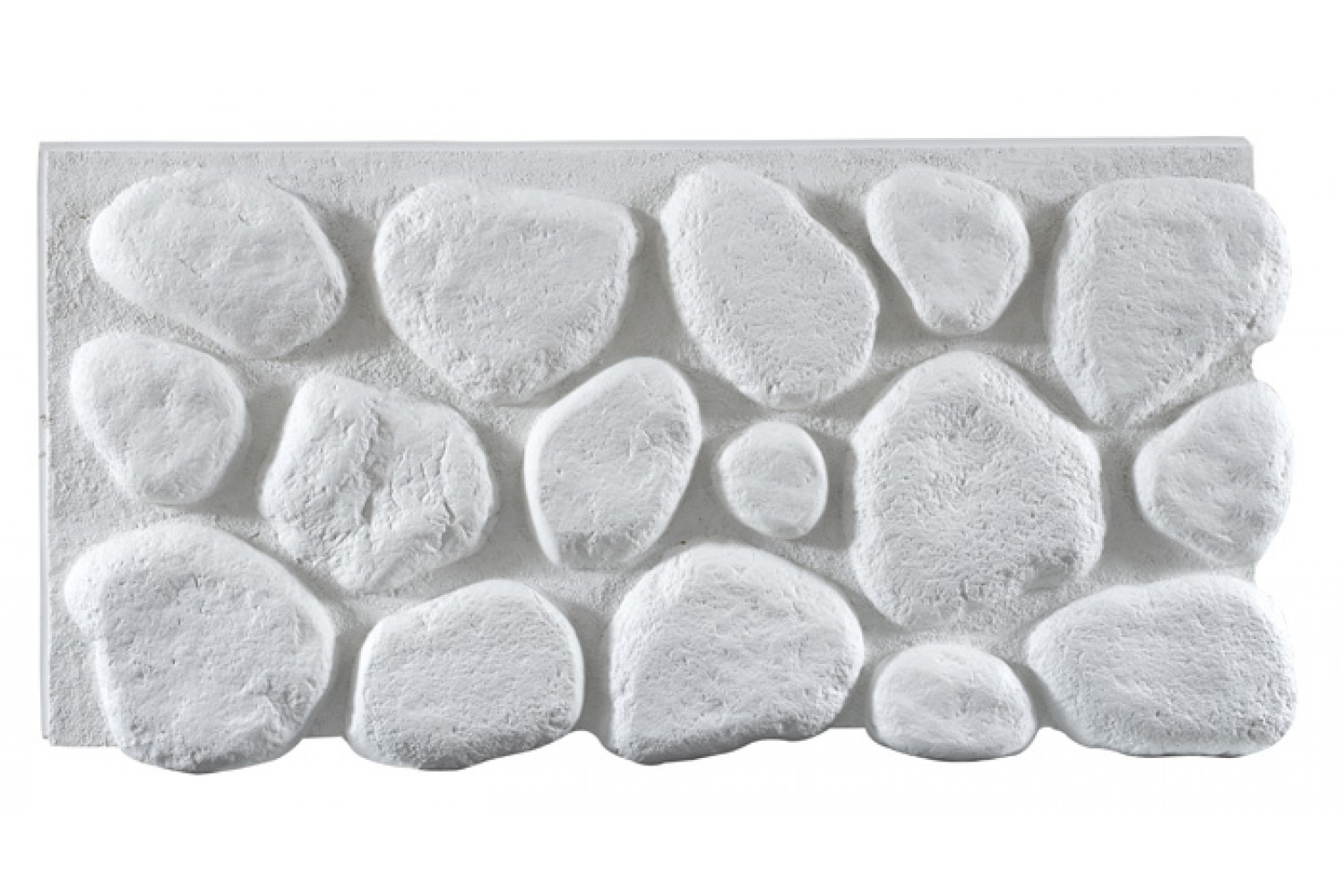 River Rock Giant Panels Interlock - White