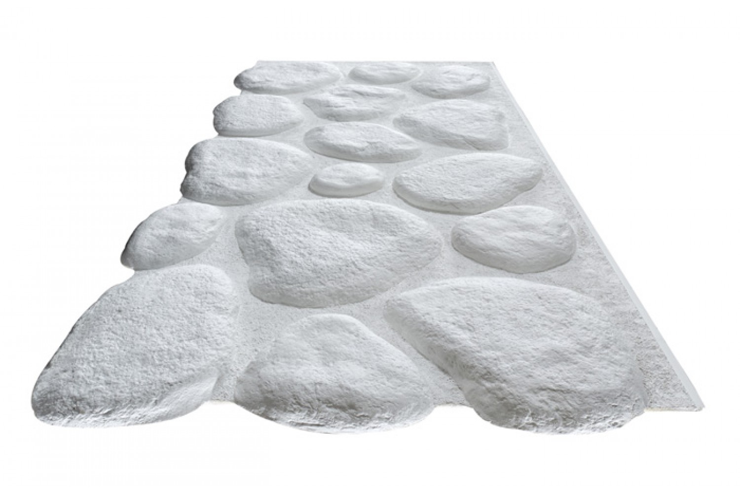 River Rock Giant Panels Interlock - White