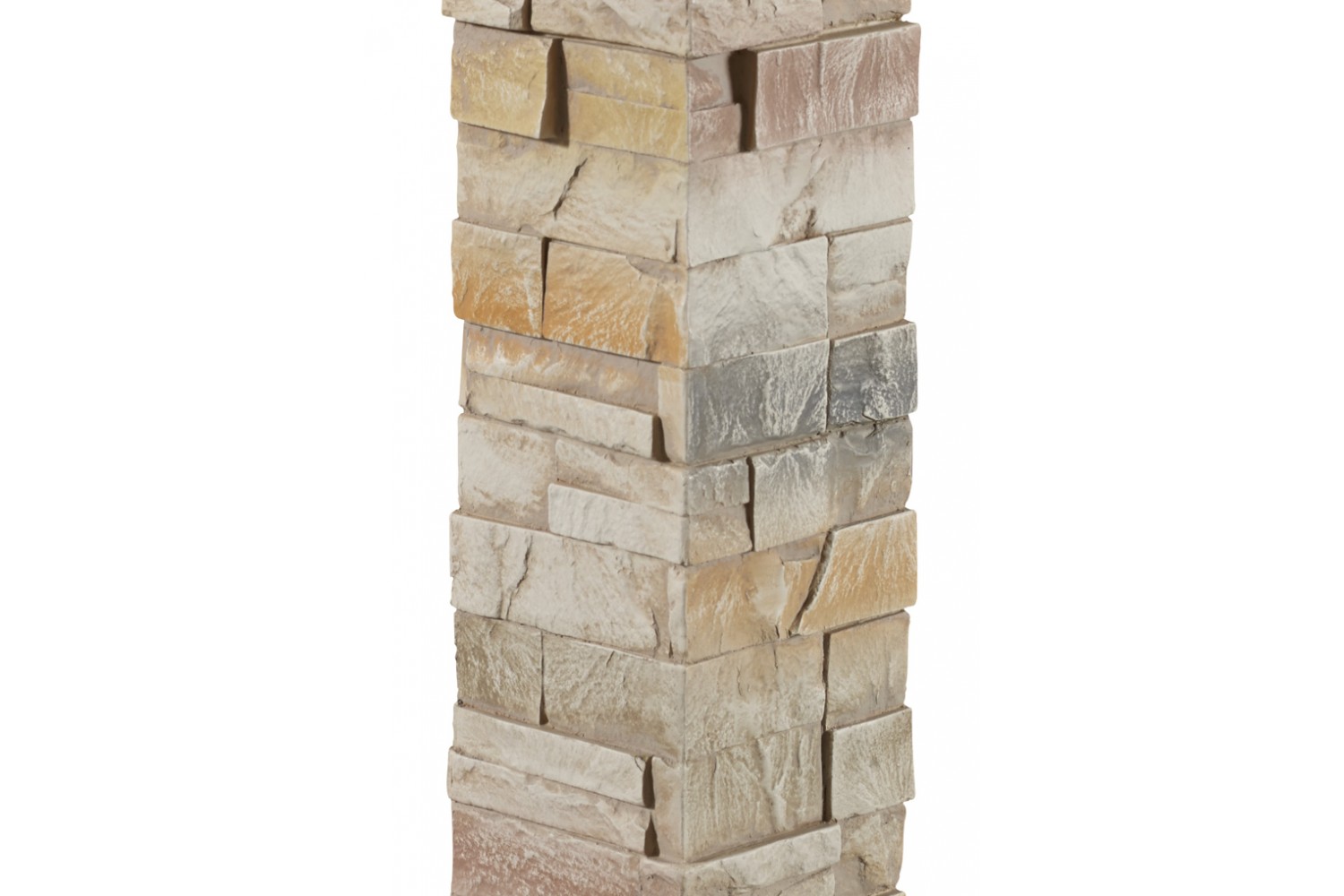 Stacked Stone Contemporary Select Corner - Rose Frost