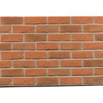 Rustic Brick Faux Wall Panel Interlock Burnt Orange