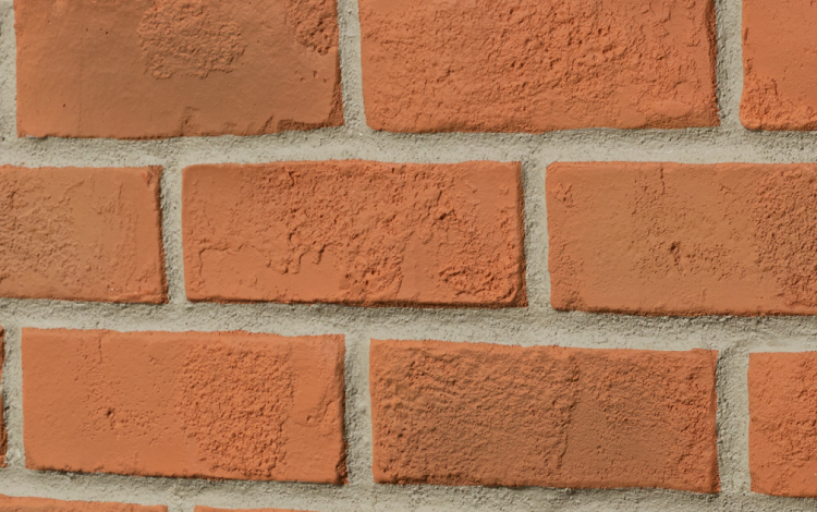 Rustic Brick Faux Wall Panel Interlock Burnt Orange