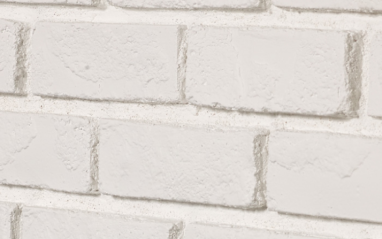 Tumbled Brick Faux Wall Panel Interlock White