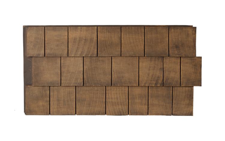 Cedar Shake Faux Wall Panels Interlock Dark Brown