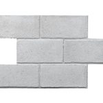Cinder Block Faux Wall Panels Interlock light gray