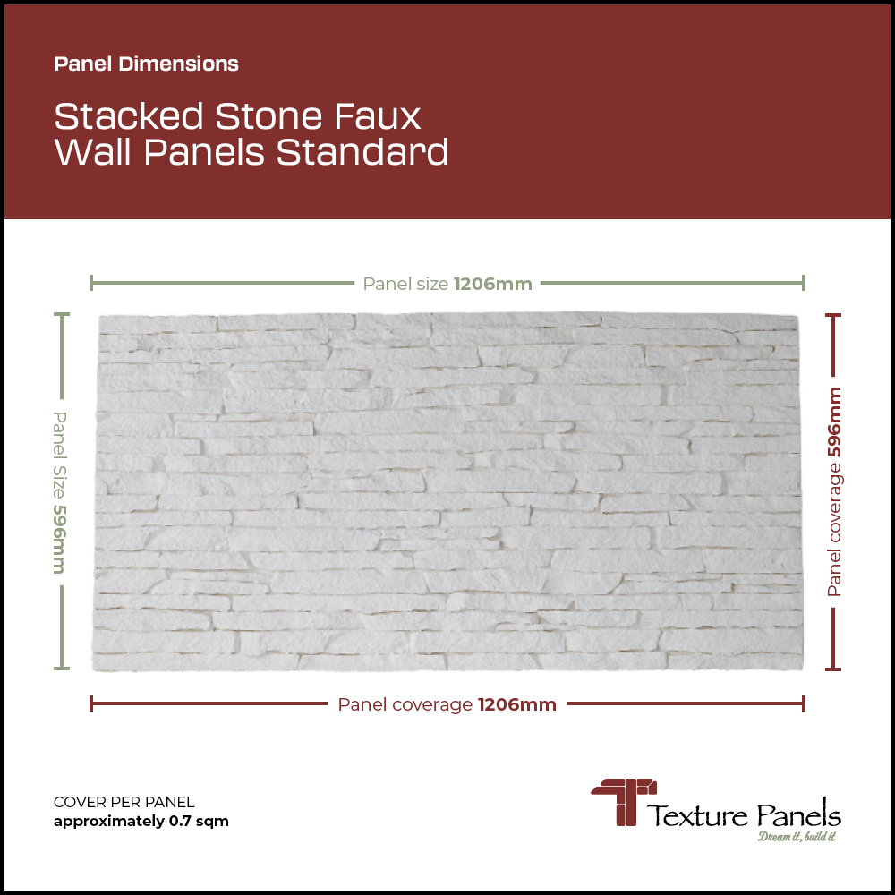 Stacked Stone Faux Wall Panels Standard panel dimensions | Texture Panels